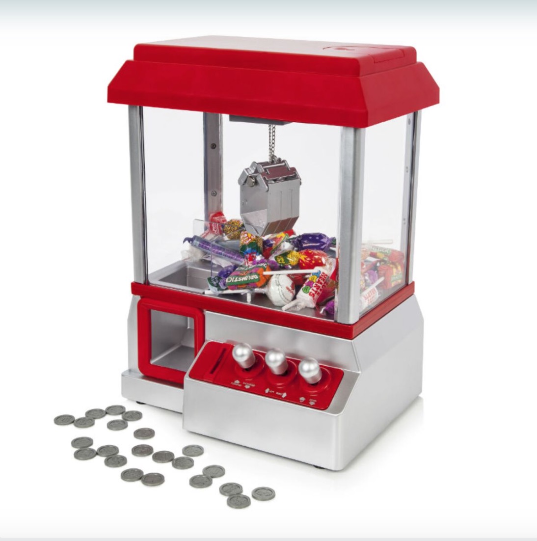 Elgento E26013 Candy Grabber Desktop Sweet Treat Retro Arcade Joystick Machine 